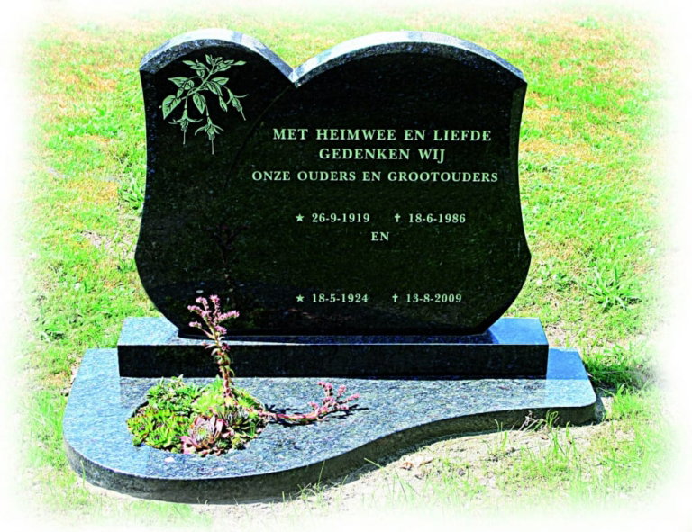 Grafmonument met tuintje