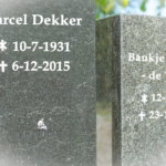 Tekst in grafsteen graniet