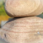 Grafsteen rood marmeren keien scaled
