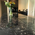 Marazzi Saint Laurent aanrechtblad zwart marmer scaled