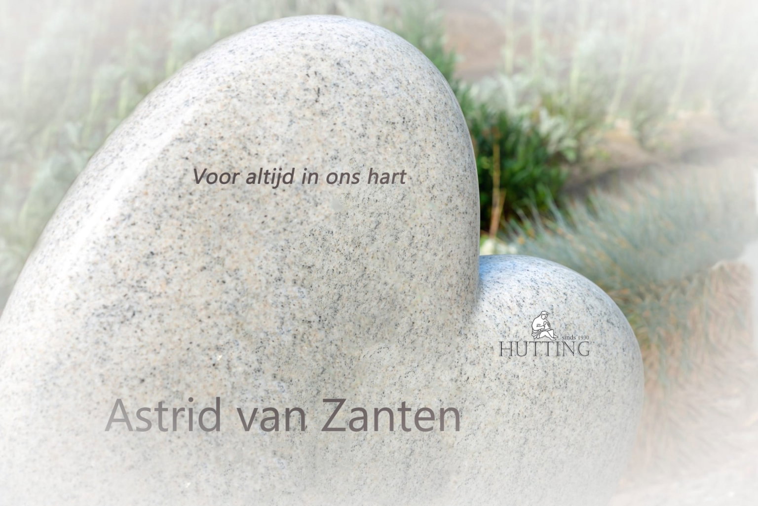 Hart grafsteen wit graniet scaled
