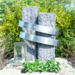 Grafmonument met RVS tekst scaled
