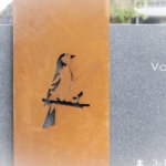 Cortenstaal afbeelding vogel scaled