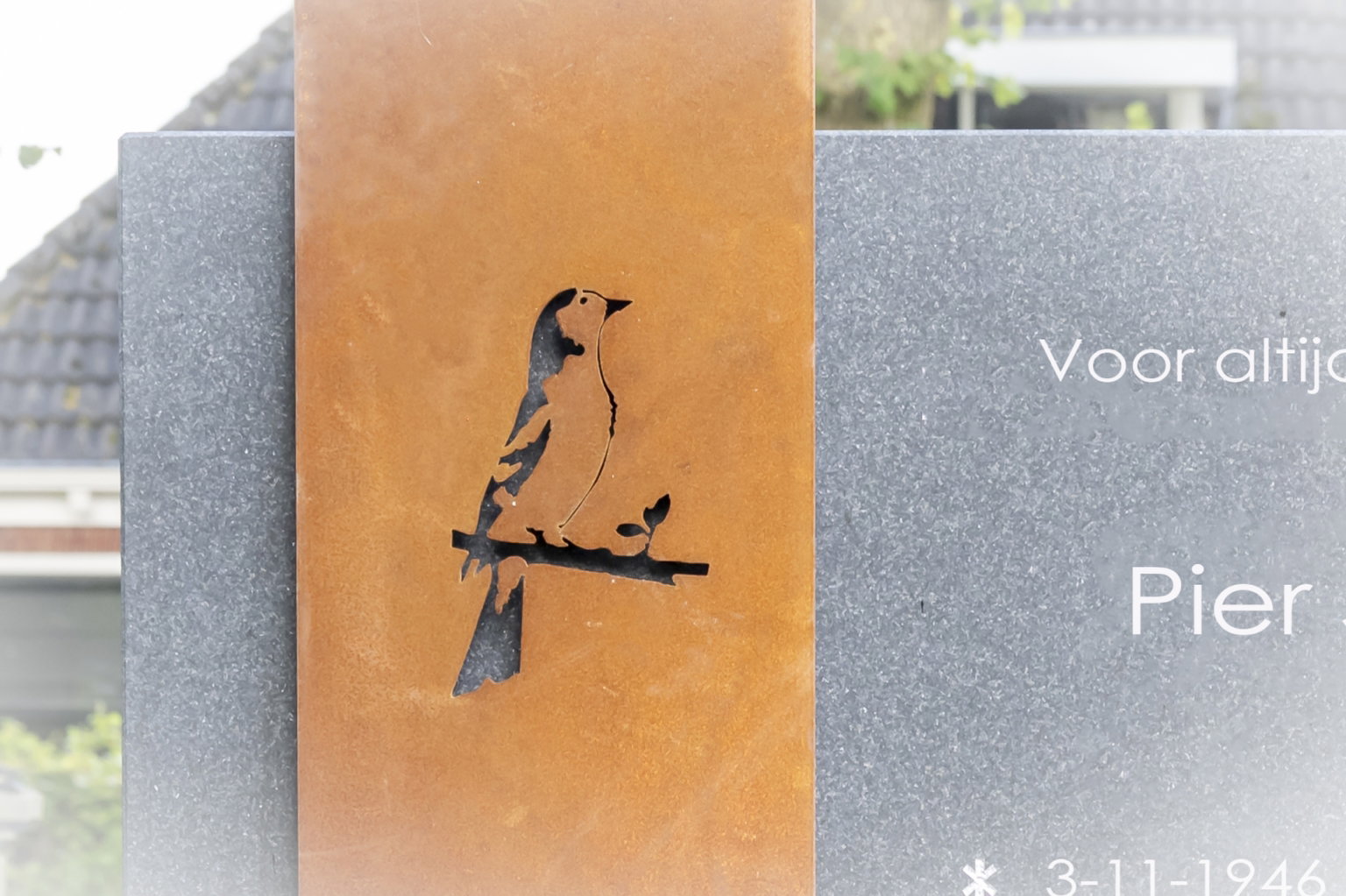 Cortenstaal afbeelding vogel scaled
