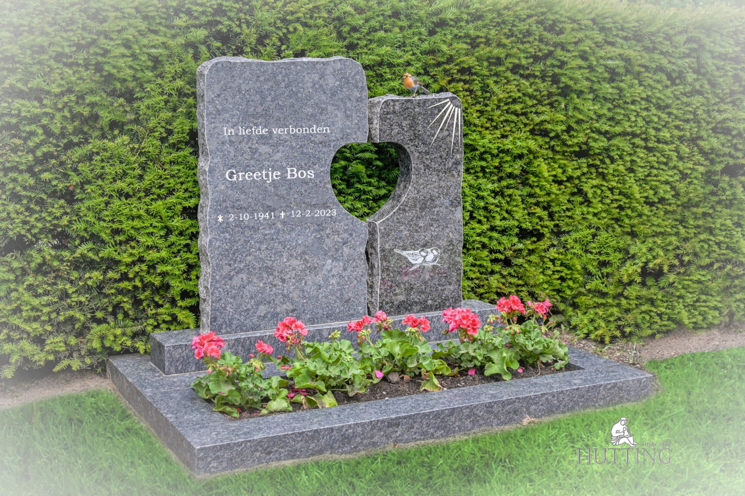 Grafmonument met hart scaled