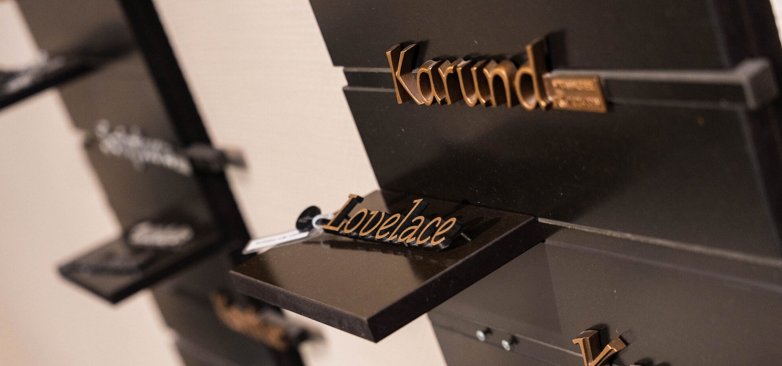 Letterstalen in verschillende lettertypes
